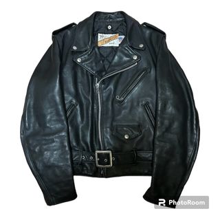 ショット(schott)の良品 90s USA製 Schott 618 ダブルライダース 38 TALON(ライダースジャケット)