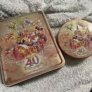 ディズニー(Disney)のディズニー　40周年　クッキー缶　2つセット(キャラクターグッズ)