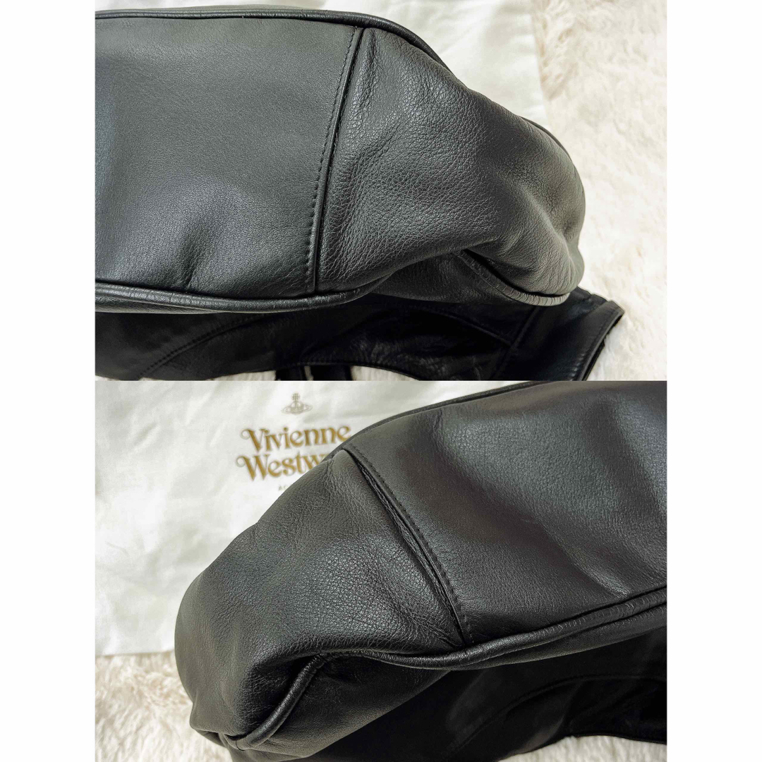 Vivienne Westwood(ヴィヴィアンウエストウッド)のヴィヴィアンウエストウッド　大オーブ　タッセルレザーバッグ　ハンドバック　本革 レディースのバッグ(ハンドバッグ)の商品写真
