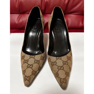 グッチ(Gucci)のGUCCI ヒール パンプス 靴 モノグラム (ハイヒール/パンプス)