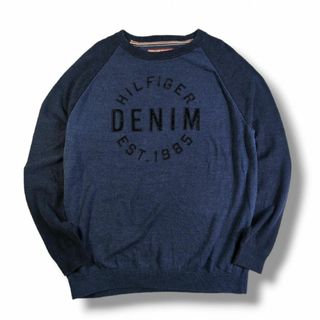 トミーヒルフィガー(TOMMY HILFIGER)のトミーヒルフィガー スウェット  ネイビー L 183(スウェット)