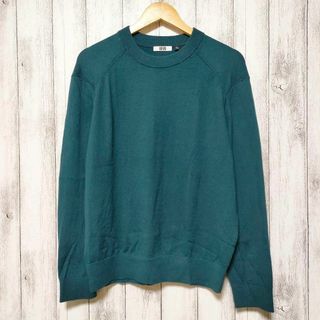 ユニクロ(UNIQLO)のUNIQLO ユニクロ (L)　コットンカシミヤクルーネックセーター(ニット/セーター)