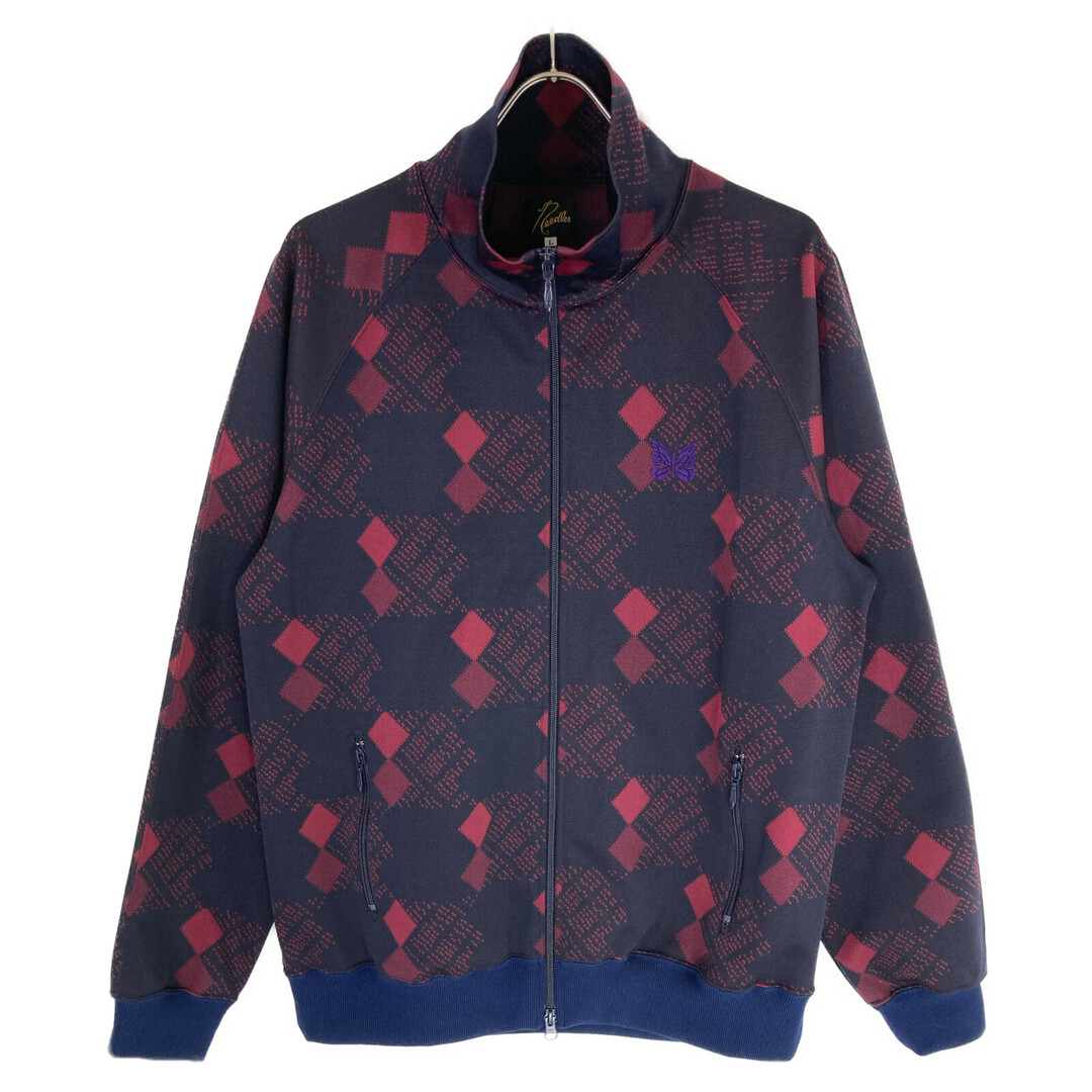 Needles(ニードルス)のニードルズ 22AW LQ224 ﾌﾞﾗｯｸ×ﾚｯﾄﾞ TRACK JACKET L メンズのジャケット/アウター(その他)の商品写真