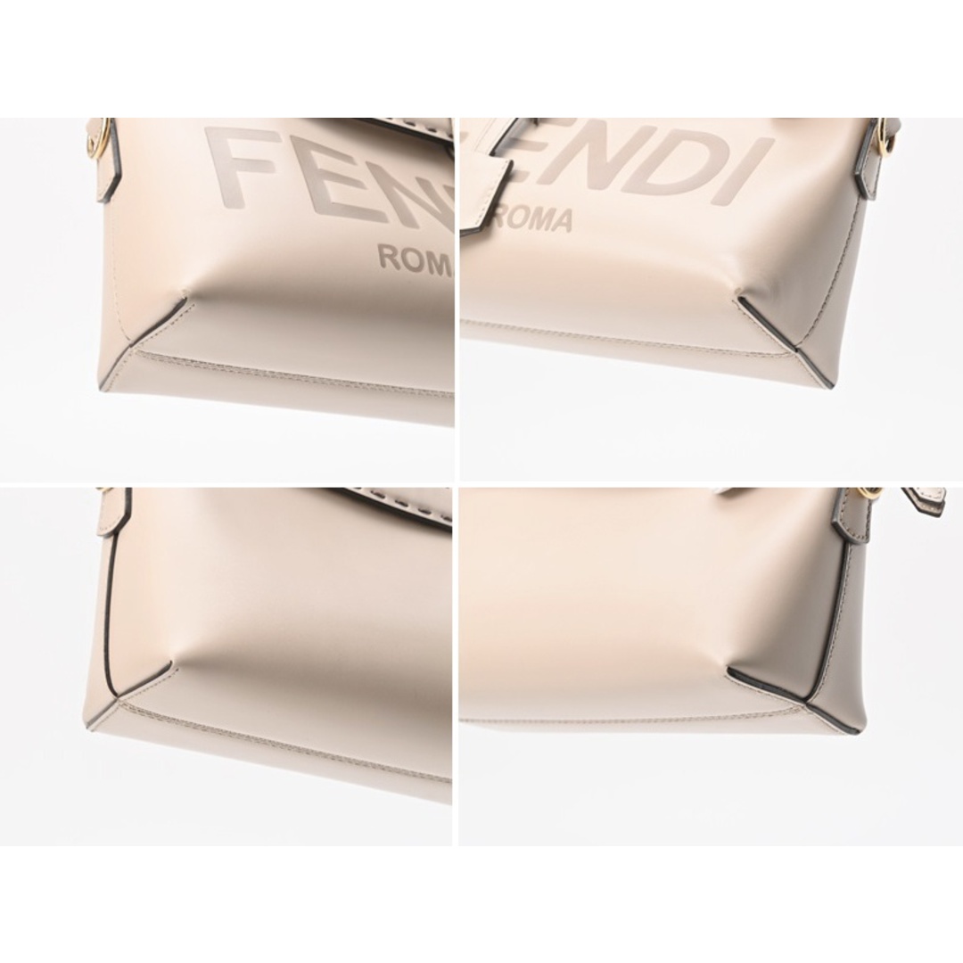 フェンディ / FENDI   バイザウェイ ミニ / ボストンバッグ スモール   8BL145　レザー　グレージュ系 　【中古】 商品番号 E-155333 レディースのバッグ(ショルダーバッグ)の商品写真