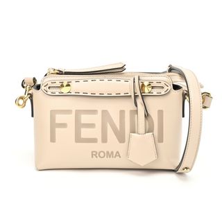 フェンディ / FENDI   バイザウェイ ミニ / ボストンバッグ スモール   8BL145　レザー　グレージュ系 　【中古】 商品番号 E-155333(ショルダーバッグ)