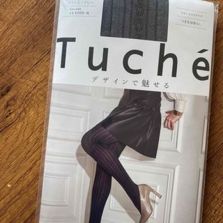 トゥシェ(Tuché)の【未使用】グンゼ ＴＵＣＨＥ　タイツ　ストーミーグレー(タイツ/ストッキング)