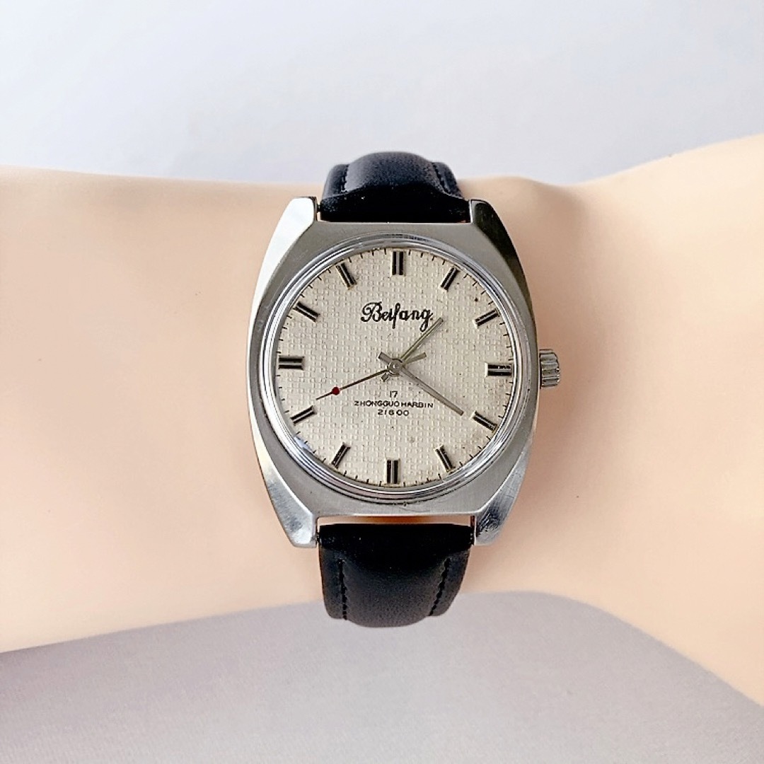Bei Fang （北方）中国哈爾濱製　17石メンズ手巻き腕時計　稼動品 メンズの時計(腕時計(アナログ))の商品写真