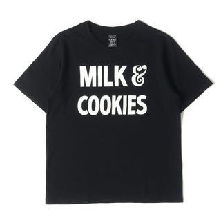 NUMBER (N)INE - 美品 NUMBER (N)INE ナンバーナイン Tシャツ サイズ:2 復刻モデル MILK & COOKIESロゴ クルーネック 半袖Tシャツ ブラック 黒 トップス カットソー【メンズ】【中古】