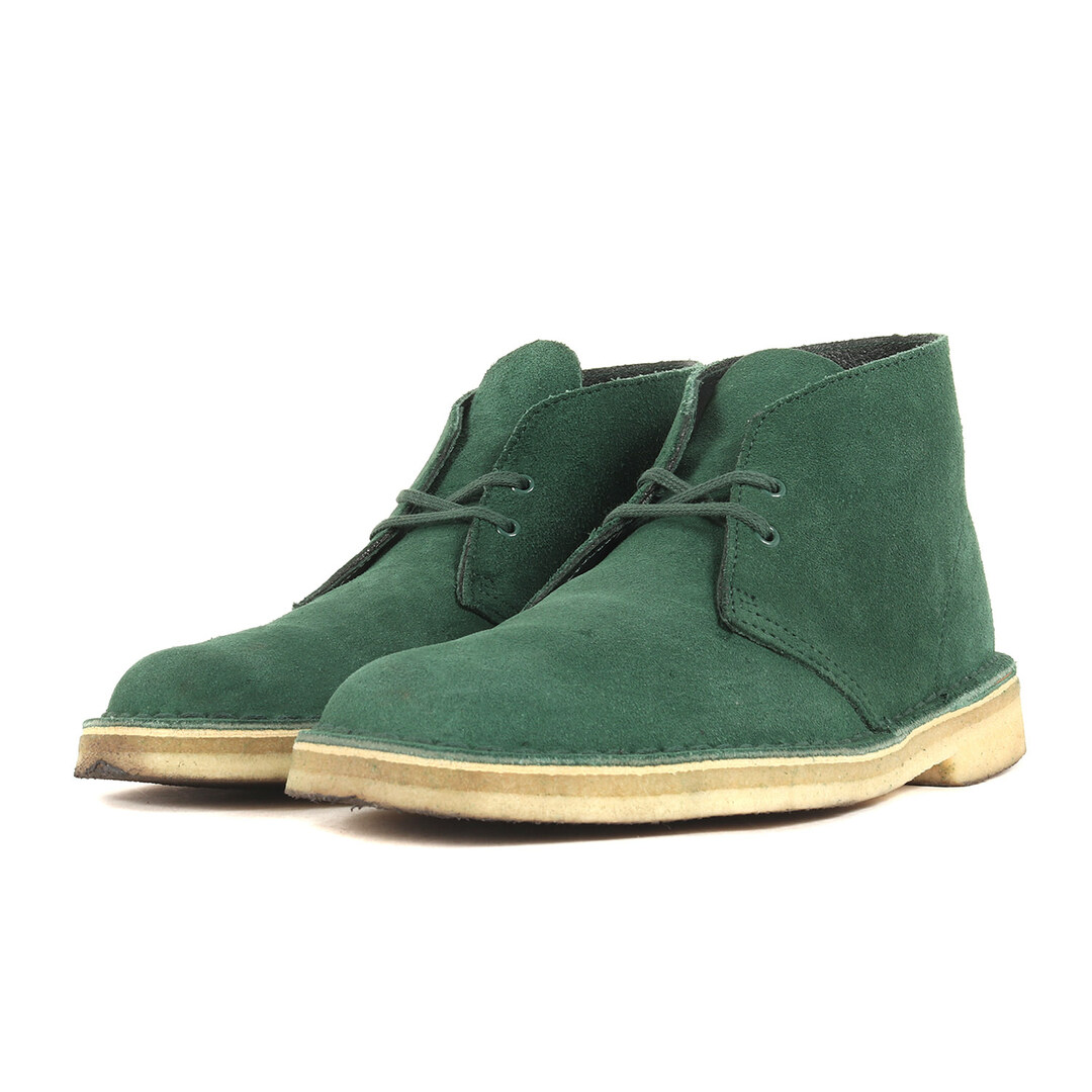 Clarks(クラークス)のClarks クラークス サイズ:40(25.0cm) スウェード レザー デザート ブーツ Desert Boot フォレストグリーン シューズ 靴 ブランド【メンズ】【中古】 メンズの靴/シューズ(ブーツ)の商品写真