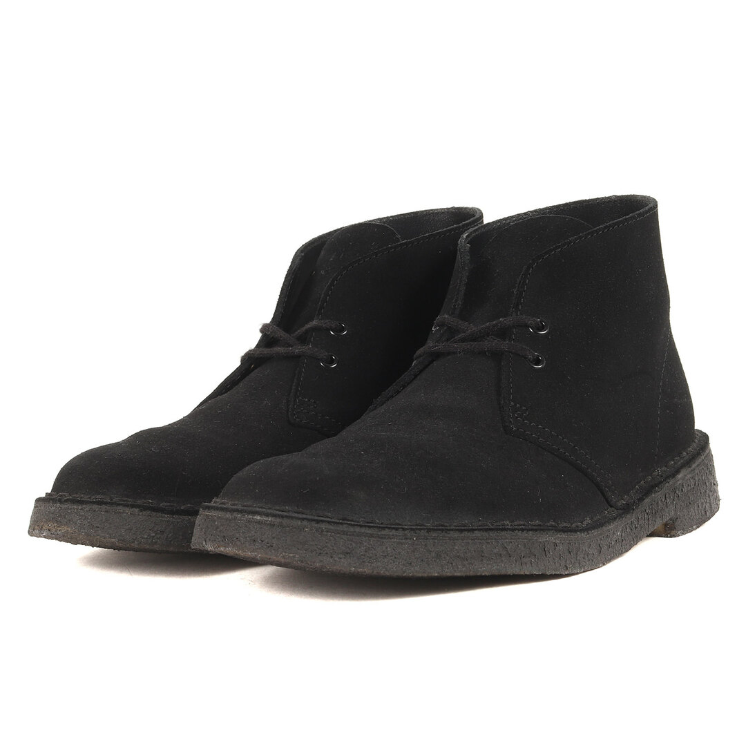 Clarks(クラークス)のClarks クラークス サイズ:39 1/2(24.5cm) スウェード レザー デザート ブーツ Desert Boot ブラック 黒 シューズ 靴 ブランド【メンズ】【中古】 メンズの靴/シューズ(ブーツ)の商品写真