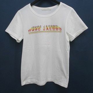 マークジェイコブス(MARC JACOBS)のMARC JACOBS 半袖 カットソー 白系 ホワイト ロゴ プリント(カットソー(半袖/袖なし))