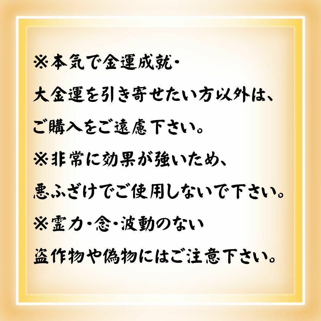 金運アップ御守り 占い  臨時収入宝くじ高額当選強力効果あり その他のその他(その他)の商品写真