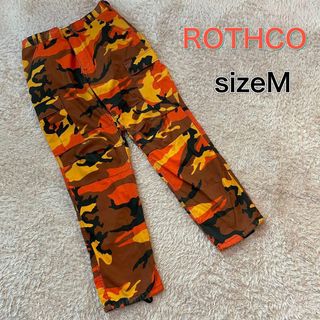 ロスコ(ROTHCO)のROTHCO ロスコ ミリタリー カーゴパンツ カモフラ オレンジ　サイズM(ワークパンツ/カーゴパンツ)