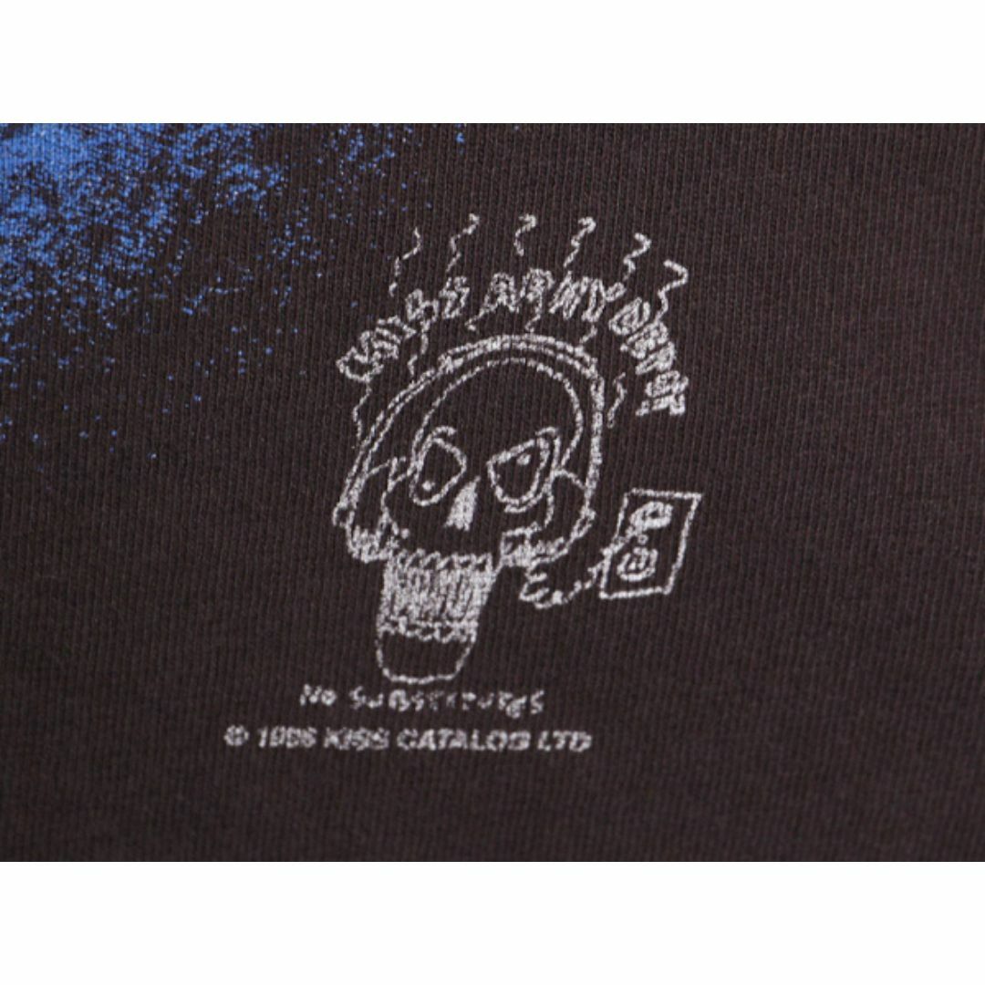 90s ☆ キッス ツアー イラスト プリント Tシャツ メンズ L 黒 90s ☆ キッス ツアー イラスト プリント Tシャツ メンズ L 黒