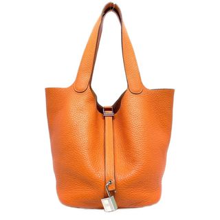 エルメス(Hermes)のエルメス ピコタンロックMM トリヨンクレマンス バッグ トートバッグ オレンジ(トートバッグ)