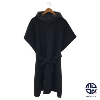 モンクレール(MONCLER)のMONCLER モンクレール CAPE ケープ 黒 ブラック ポンチョ アパレル ユニッセクス ワンサイズ 1サイズ 服 ブランド(その他)