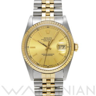 ロレックス(ROLEX)の中古 ロレックス ROLEX 16233 R番(1997年頃製造) シャンパン メンズ 腕時計(腕時計(アナログ))