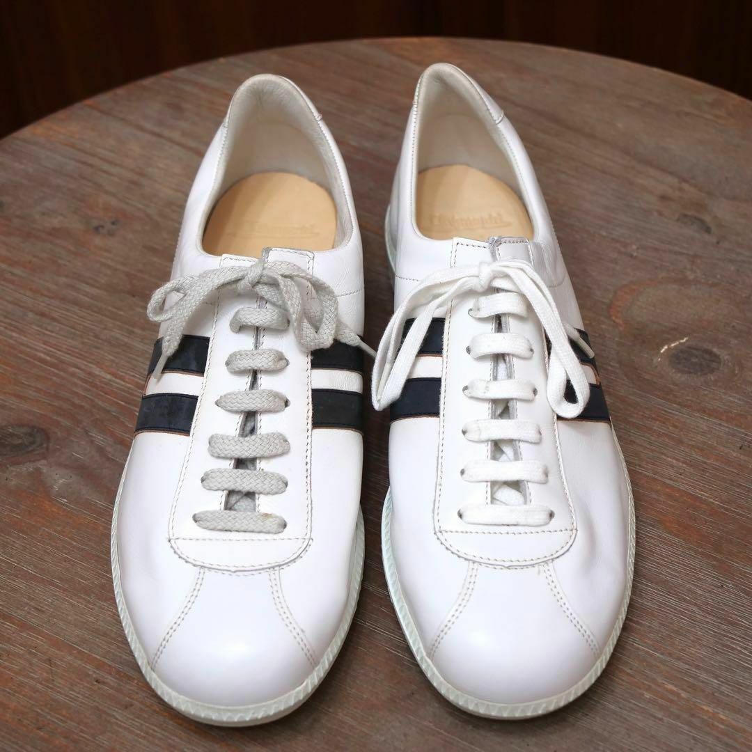 LUDWIG REITER(ルーディックライター)の新品同様✨【C,kitzmantel】ホワイト レザースニーカー EU43 靴 メンズの靴/シューズ(スニーカー)の商品写真