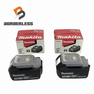 マキタ(Makita)の☆未使用品 2点セット☆makita マキタ 18V 3.0Ah 純正リチウムイオンバッテリー BL1830B 2個 残量表示ボタン 87656(工具)