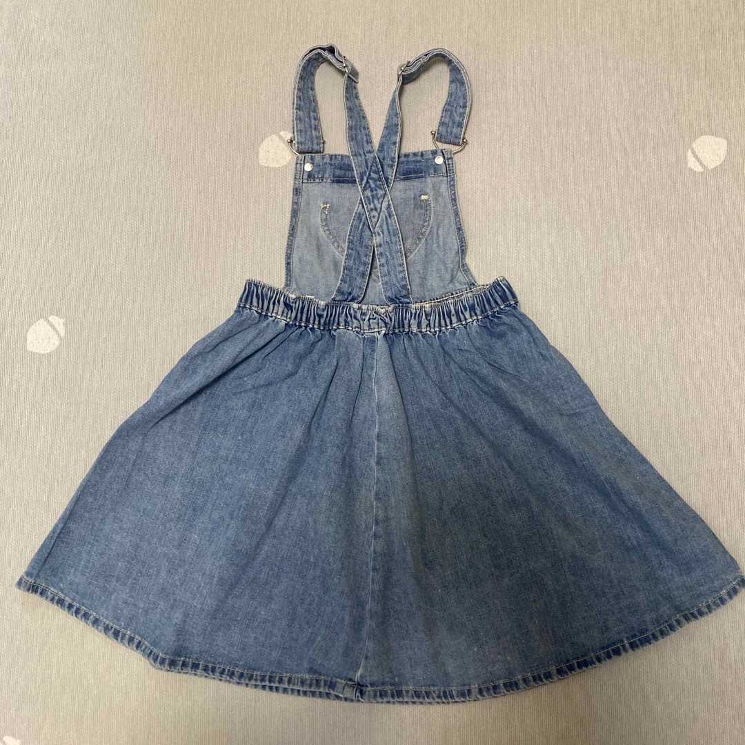 H&M(エイチアンドエム)のH&M デニム　スカート　ジャンパースカート　女の子 キッズ/ベビー/マタニティのキッズ服女の子用(90cm~)(スカート)の商品写真