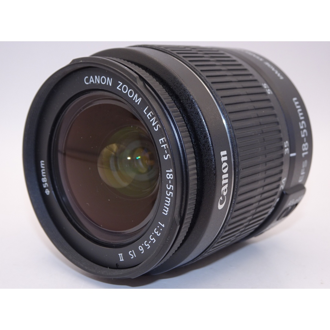 【外観特上級】Canon デジタル一眼レフカメラ EOS Kiss X50 レンズキット EF-S18-55mm IsII付属 レッド KISSX50RE-1855IS2LK スマホ/家電/カメラのカメラ(デジタル一眼)の商品写真