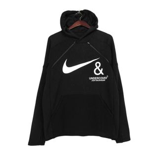 アンダーカバー(UNDERCOVER)のナイキ NIKE × アンダーカバー UNDERCOVER ■ 19AW 【 Pullover Hoodie CD7525 010 】 ロゴ プリント プルオーバー フーディ パーカー w18265(パーカー)