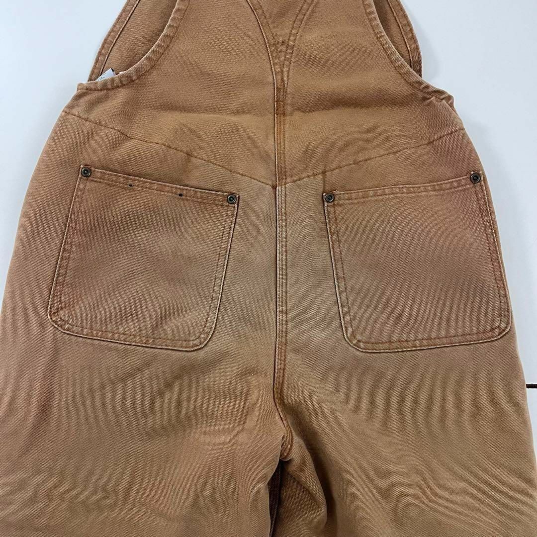 carhartt(カーハート)のcarhartt キッズ オーバーオール 裏キルティング 古着 子供用 10 キッズ/ベビー/マタニティのキッズ服女の子用(90cm~)(パンツ/スパッツ)の商品写真