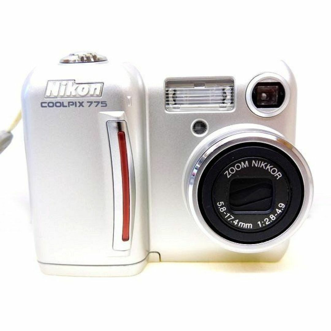 ※動作品 Nikon ニコン COOLPIX E775 コンパクト デジタルカメラ ■ シルバー系 □ デジカメ 6C スマホ/家電/カメラのカメラ(コンパクトデジタルカメラ)の商品写真