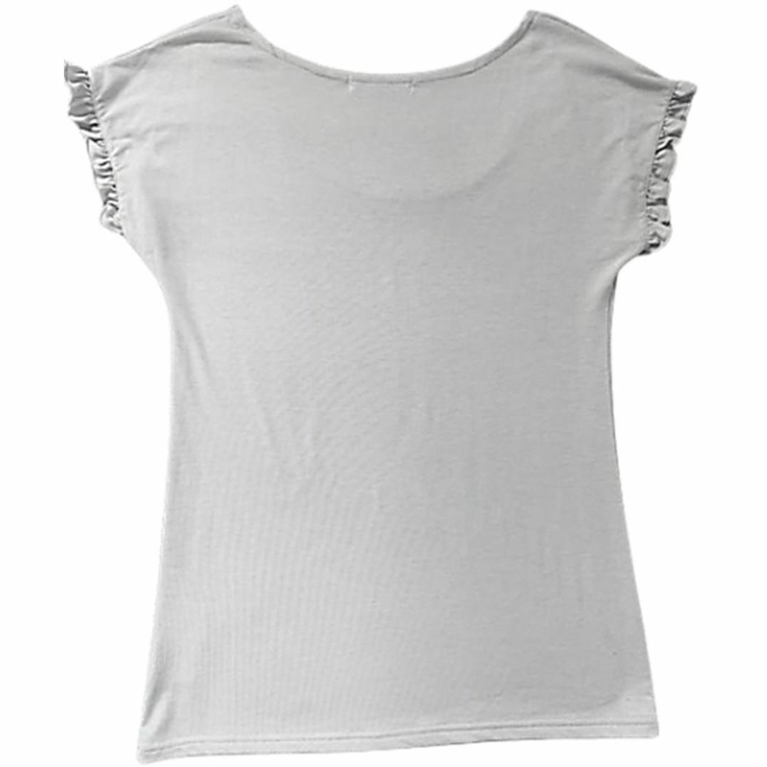JAYRO(ジャイロ)のJAYRO レディース トップス 半袖 フリル Tシャツ グレー M レディースのトップス(Tシャツ(半袖/袖なし))の商品写真