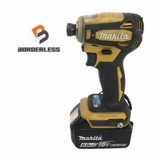 マキタ(Makita)の☆中古動作品☆makita マキタ 18V 充電式インパクトドライバー TD172D 黄 バッテリー1個(18V 6.0Ah BL1860B 充電回数21回) 87973(工具)