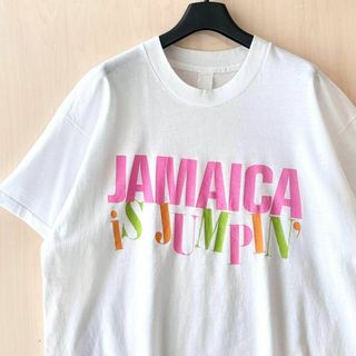 ヴィンテージ(VINTAGE)の80s90s古着ヴィンテージ　プリント Tシャツ　JAMAICA やや薄手生地(Tシャツ/カットソー(半袖/袖なし))