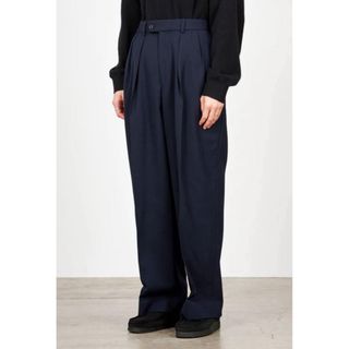 マーカウェア(MARKAWEAR)のSURVIVAL CLOTH DOUBLE PLEATED TROUSERS(スラックス)