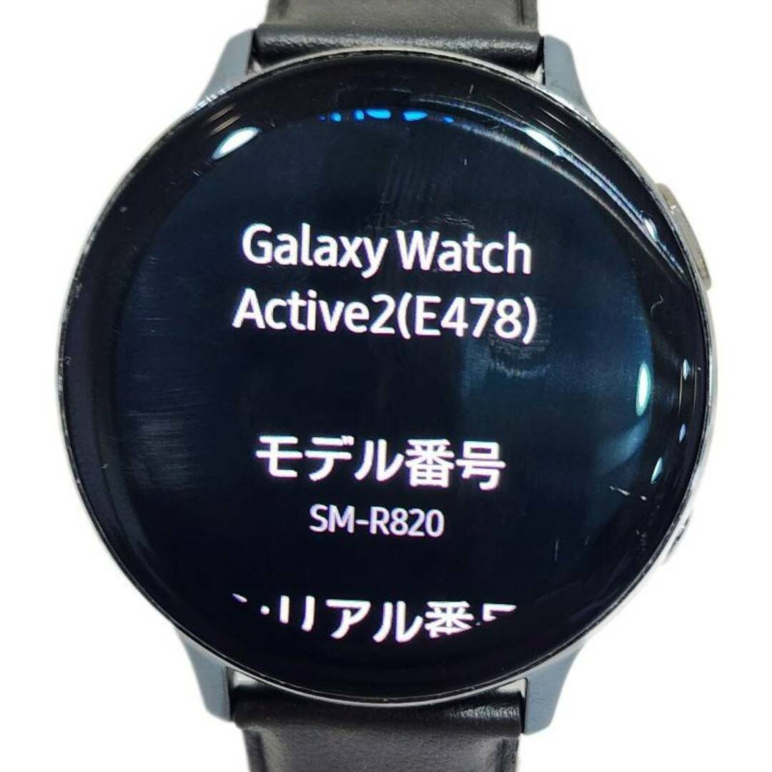 Samsung Galaxy Watch Active2 SM-R820 スマートウォッチ 44mm ブラック 動作品 箱 充電器付き 【中古品】 12403K273 メンズの時計(腕時計(デジタル))の商品写真