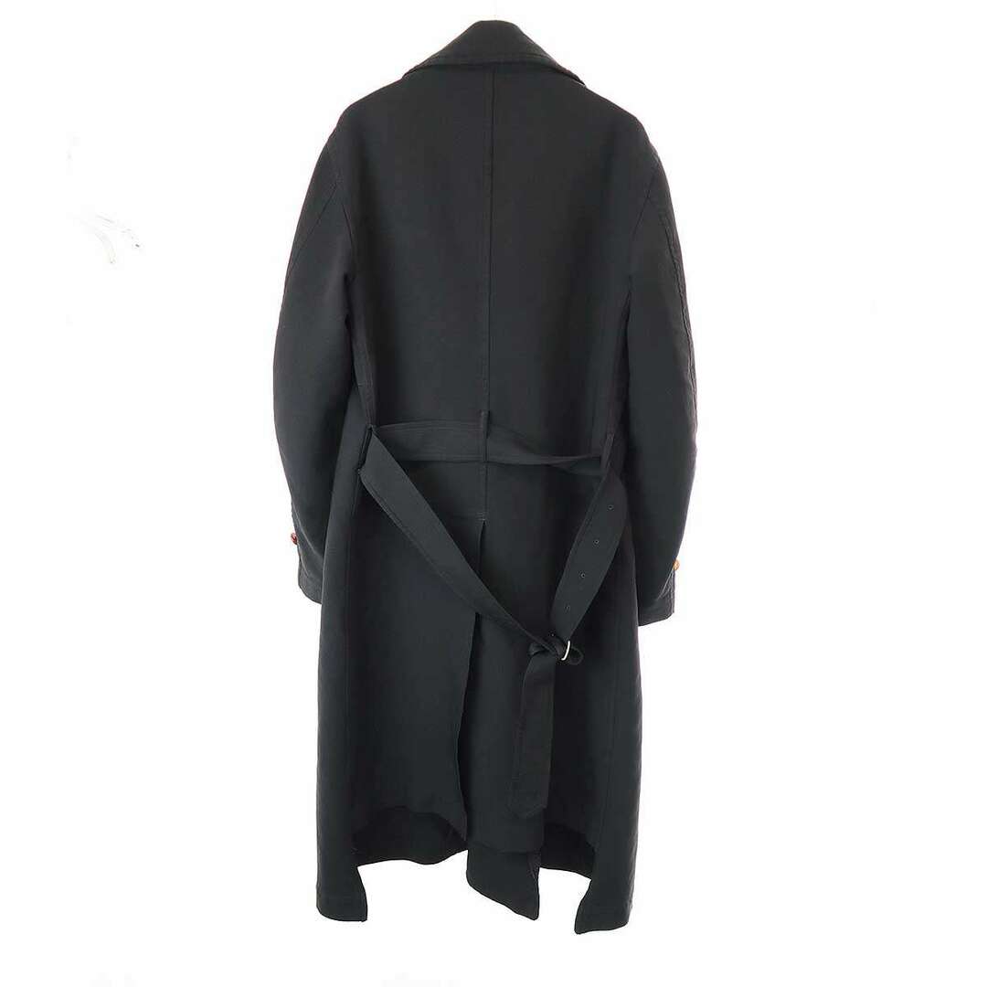 COMME des GARCONS HOMME PLUS(コムデギャルソンオムプリュス)のCOMME des GARCONS HOMME PLUS コム デギャルソンオムプリュス 17AW ポリエステル縮絨捻じれトレンチコート ブラック S PT-C005 メンズのジャケット/アウター(トレンチコート)の商品写真