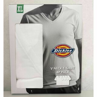 ディッキーズ(Dickies)の4枚組 XL ★ Dickies ディッキーズ メンズ Vネック 半袖 Tシャツ(Tシャツ/カットソー(半袖/袖なし))