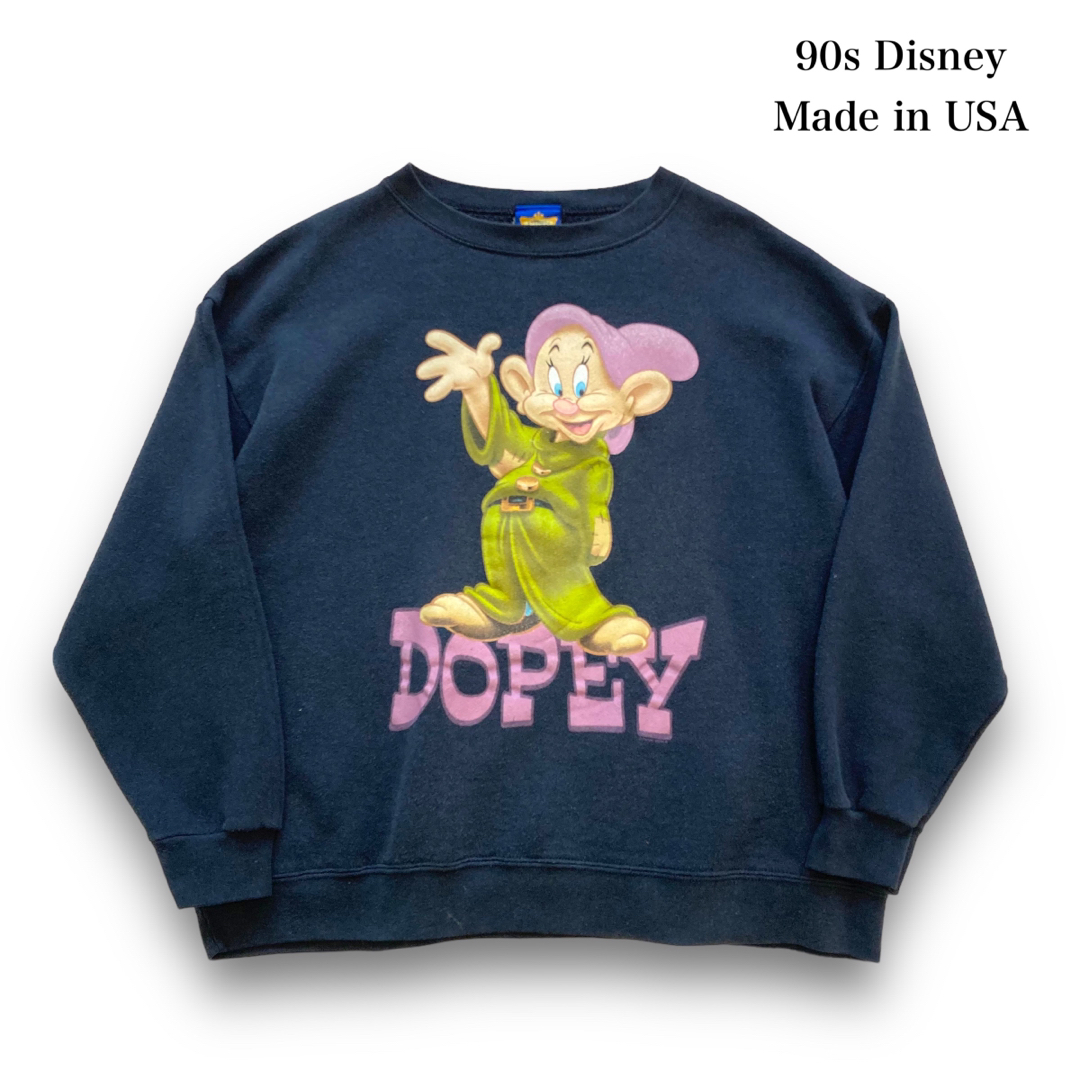 Disney(ディズニー)の【Disney】90s ディズニー DOPEY ドーピー ヴィンテージスウェット メンズのトップス(スウェット)の商品写真