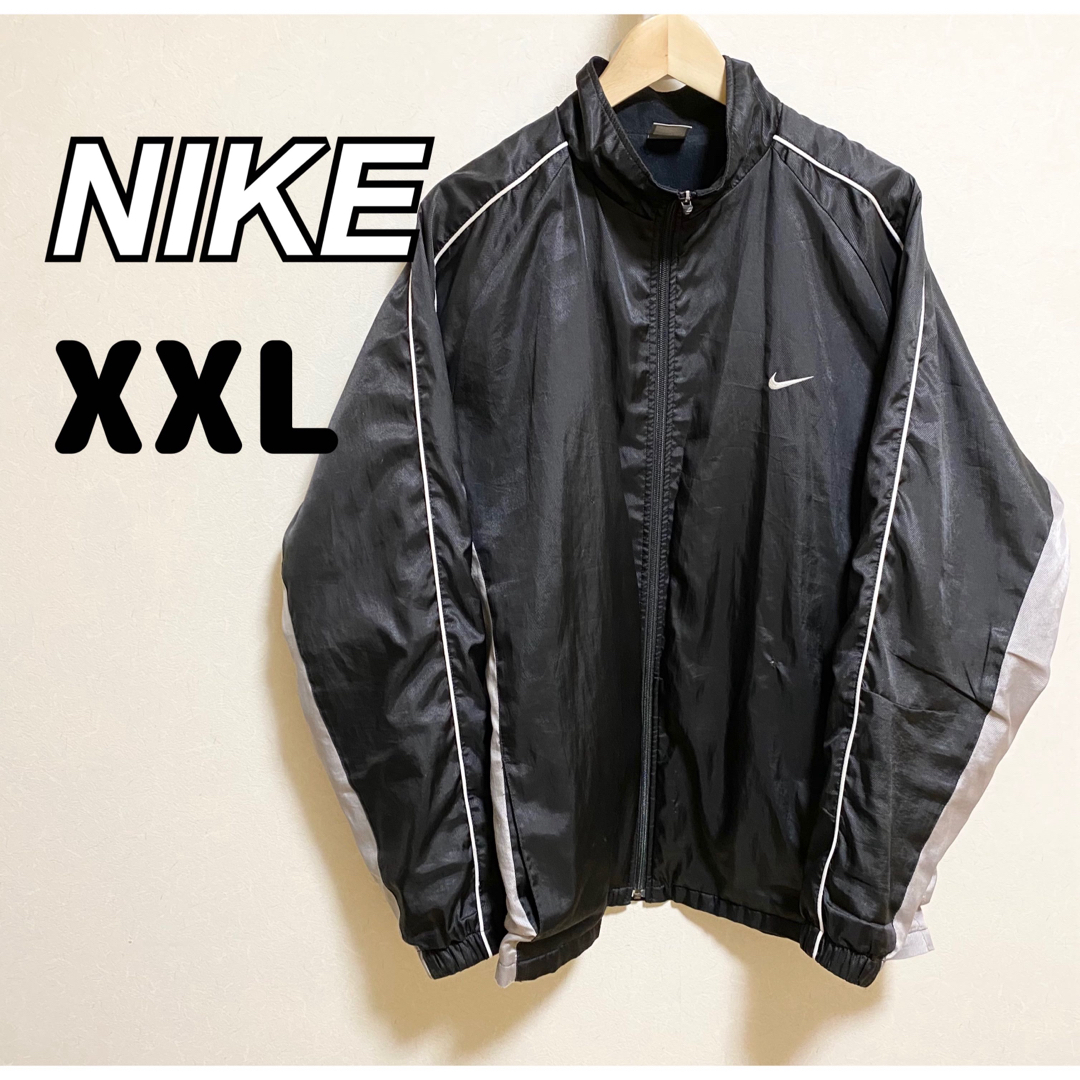 NIKE(ナイキ)のNIKE／ ナイロンジャケット／サイズXXL／ブラック メンズのジャケット/アウター(ナイロンジャケット)の商品写真