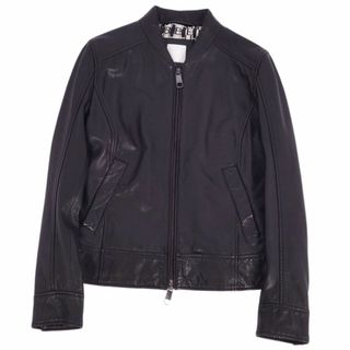 ヒューゴボス(HUGO BOSS)の美品 ヒューゴボス HUGO BOSS ジャケット レザージャケット シングル ラムレザー アウター レディース FR38 IT40(M相当) ブラック(その他)