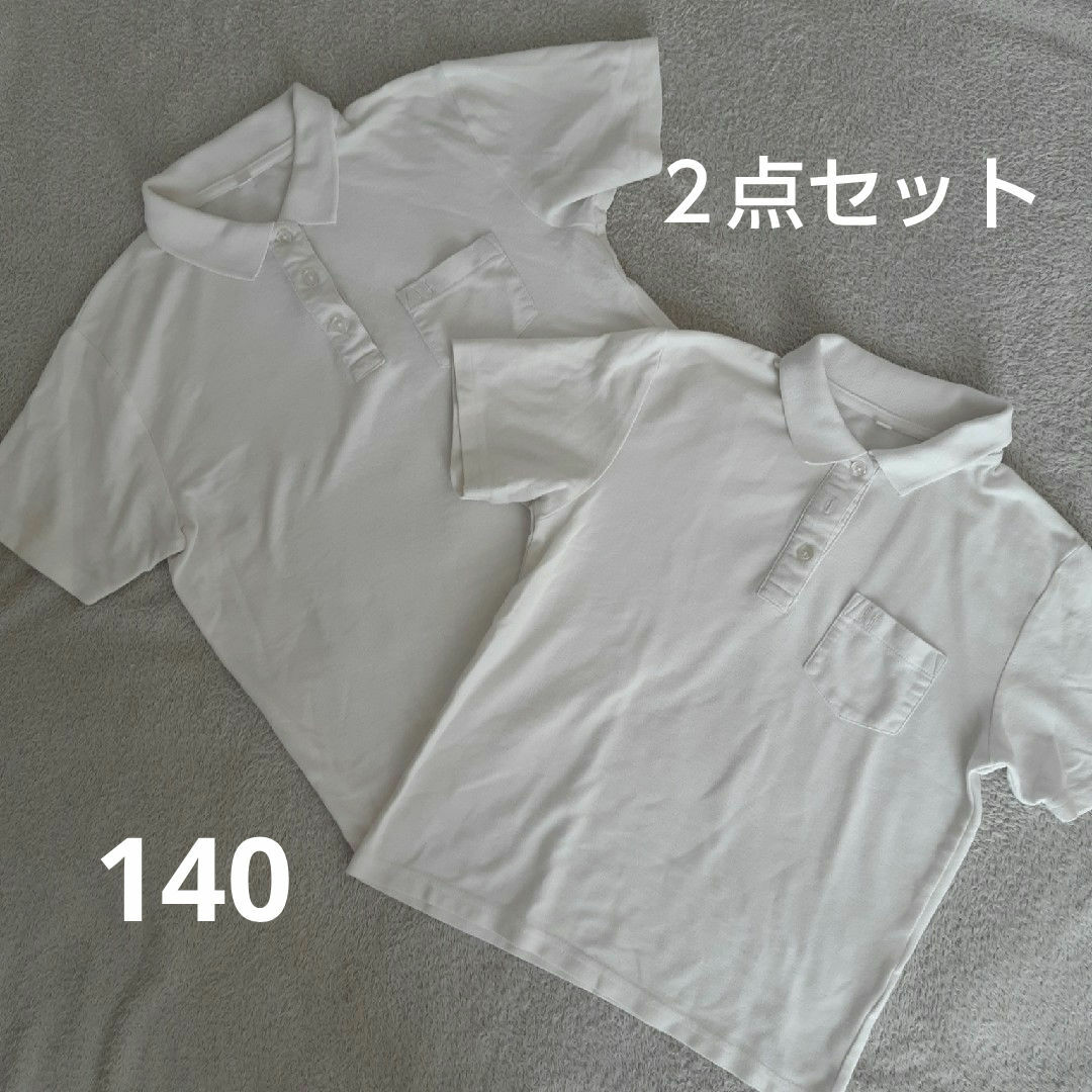 スクールポロシャツ キッズ/ベビー/マタニティのキッズ服女の子用(90cm~)(Tシャツ/カットソー)の商品写真