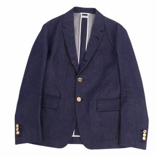 トムブラウン(THOM BROWNE)のトムブラウン THOM BROWNE ジャケット テーラードジャケット デニムジャケット アウター メンズ 2(M相当) インディゴブルー(テーラードジャケット)