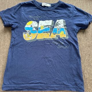 スラップスリップ(SLAP SLIP)のslap slip eくんTシャツ　ネイビー　120(Tシャツ/カットソー)