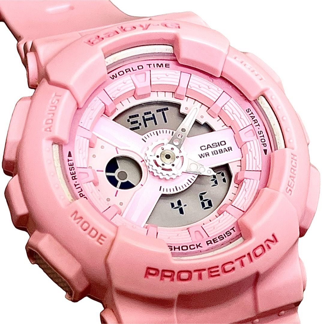 Baby-G(ベビージー)のCASIO Baby-G ピンクブーケ レディース BA-110-4A1 レディースのファッション小物(腕時計)の商品写真