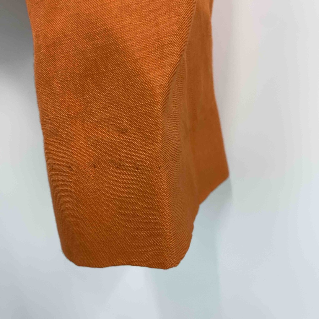 Addenda アデンダ  レディース セットアップ ノーカラージャケット ショート丈 タイトスカート ミドル丈 オレンジ レディースのフォーマル/ドレス(スーツ)の商品写真