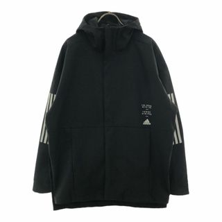 アディダス(adidas)のアディダス ロゴプリント トレーニングウェア L ブラック adidas climastorm 裏メッシュ THREE STRIPES スリーストライプス メンズ 古着 【240406】(トレーニング用品)