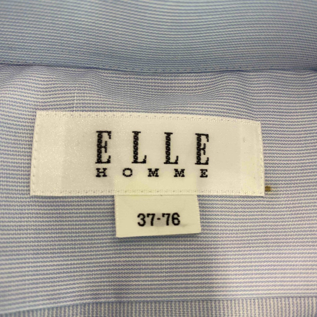 ELLE(エル)のELLE エル メンズ 長袖シャツ　ブルー　ストライプ柄 メンズのトップス(シャツ)の商品写真