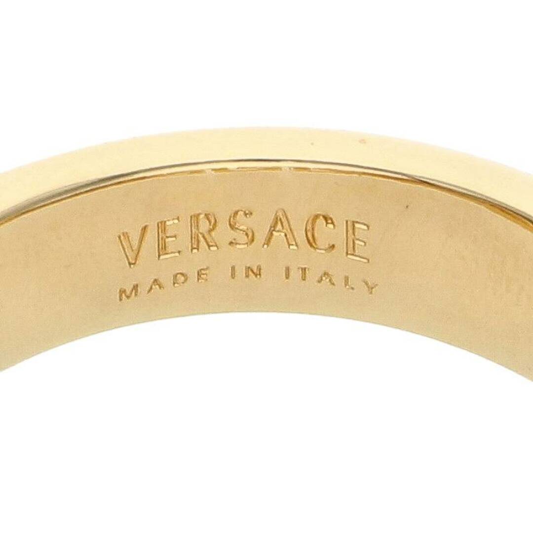 VERSACE(ヴェルサーチ)のヴェルサーチ ロゴクリアストーンリング メンズ 23号 メンズのアクセサリー(リング(指輪))の商品写真