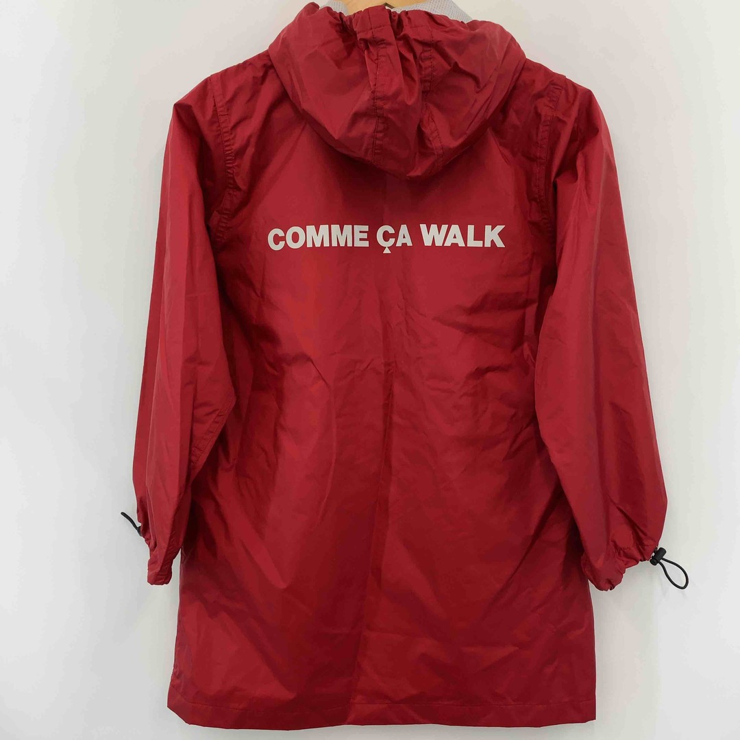 COMME CA ISM(コムサイズム)のCOMME CA WALK コムサ レディース ナイロンジャケット ブルゾン レッド フード フルジップ レディースのフォーマル/ドレス(スーツ)の商品写真