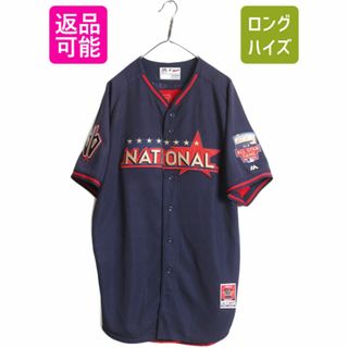 MLB オフィシャル Majestic オールスターゲーム 半袖 ベースボール シャツ メンズ XXL 程 古着 ゲームシャツ 半袖シャツ ユニフォーム 限定(ウェア)