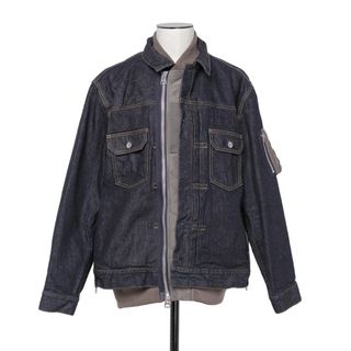 サカイ(sacai)のsacai Denim Blouson indigo デニムジャケット 3(Gジャン/デニムジャケット)