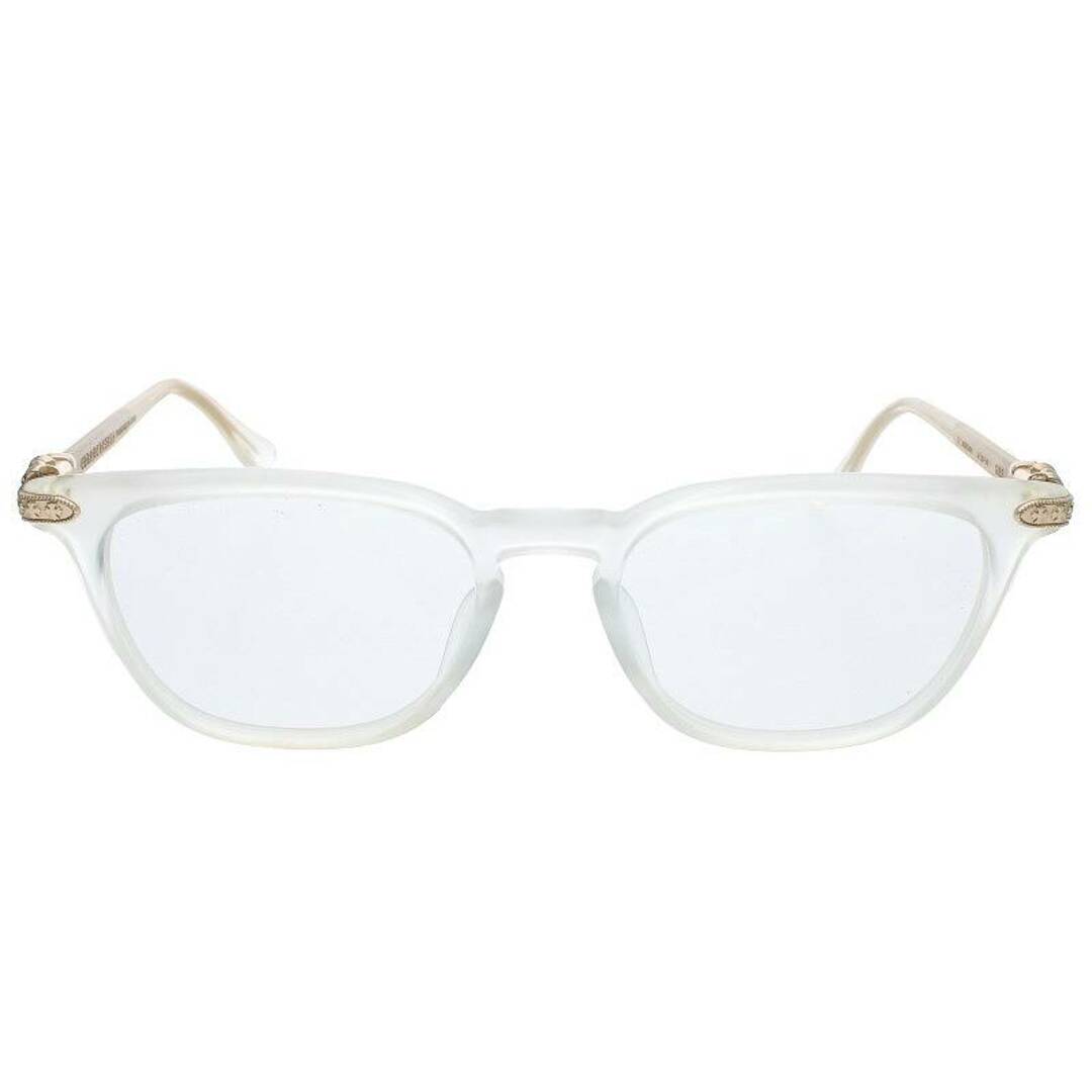 Chrome Hearts(クロムハーツ)のクロムハーツ  GISS CHプラステンプルスクエアフレーム眼鏡 メンズ 54□20-149 メンズのファッション小物(ストール)の商品写真